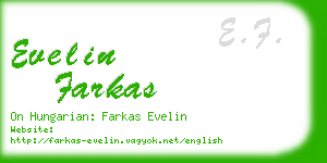 evelin farkas business card